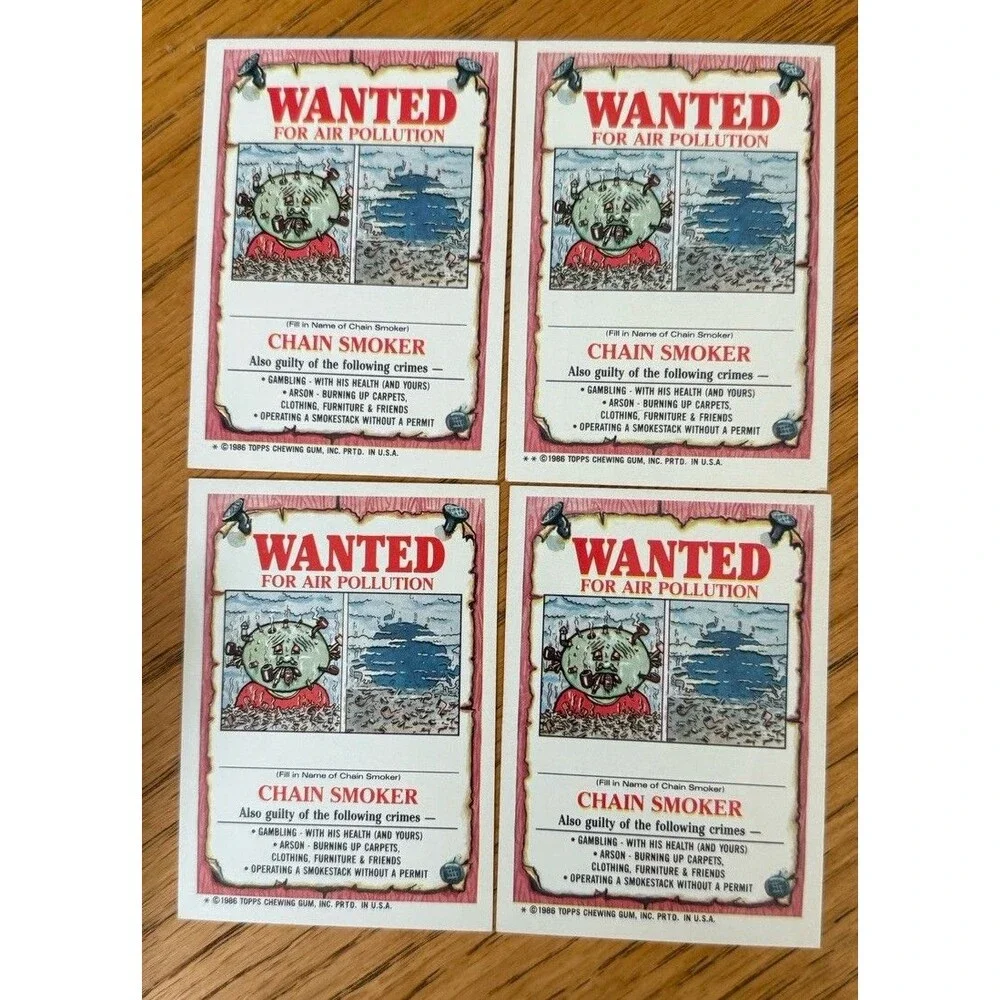 Rock E. Horror Marty Gras 1986 Topps Garbage Pail Kids OS4 Lot 4 Cards